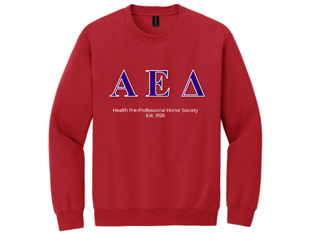 AED Red Unisex Crewneck Sweatshirt