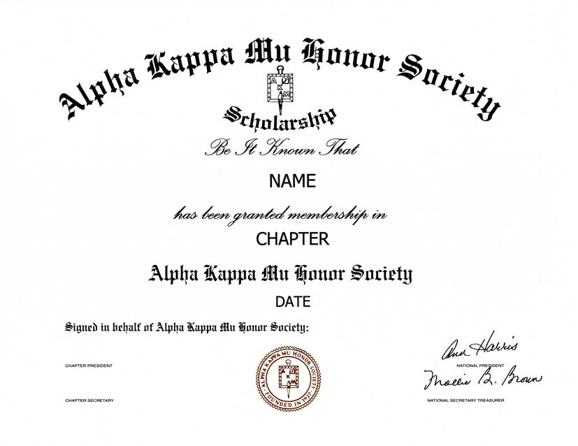 Certificates